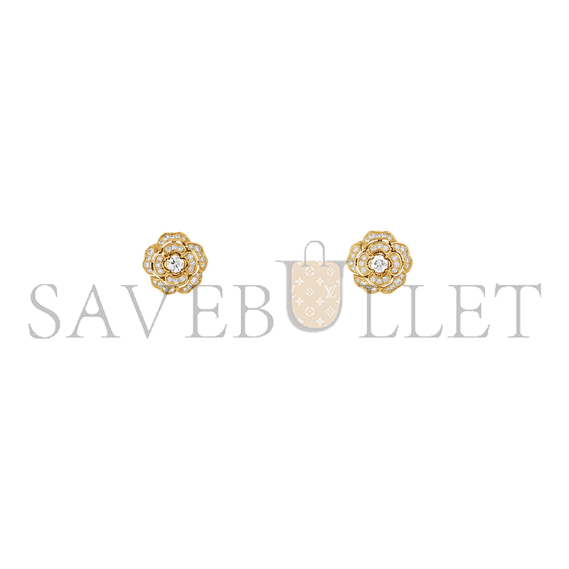 ch**el bouton de camÉlia S*pple transformable earrings j12837